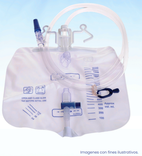 Bolsa colectora de orina para cama